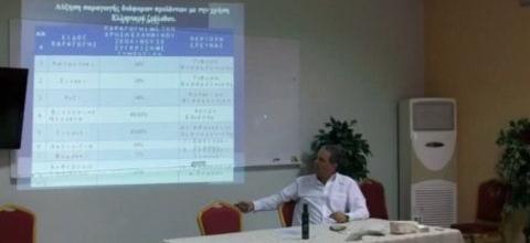 Διάλεξη του Ν. Λυγερού: «Ο Ζεόλιθος ως δυναμικό βλέμμα της γεωργίας & της κτηνοτροφίας» Διάλεξη του Ν. Λυγερού: «Ο Ζεόλιθος ως δυναμικό βλέμμα της γεωργίας & της κτηνοτροφίας»