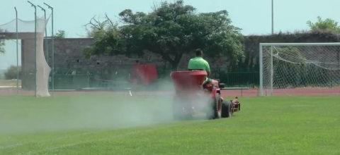 Ενσωμάτωση ζεόλιθου στο γήπεδο Αλεξανδρούπολης
