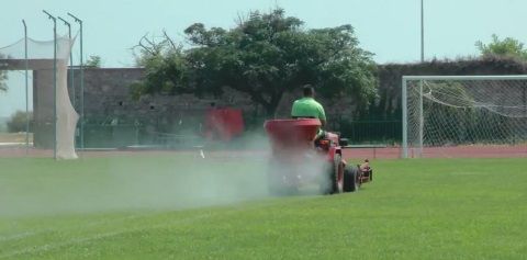 Ενσωμάτωση ζεόλιθου στο γήπεδο Αλεξανδρούπολης.